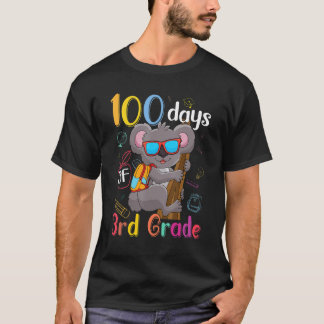 Camiseta 100 Days Of 3rd Grade Koala 100th Day School Third