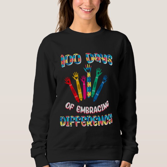 Camiseta 100 Days of Embracing Differences Students Teacher (Frente)