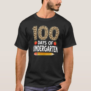 Camiseta 100 Days Of Kindergarten School Students Teachers