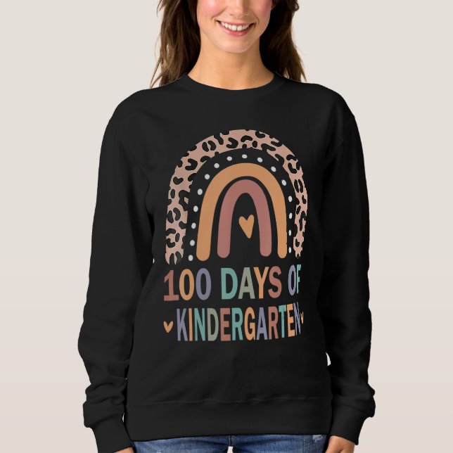 Camiseta 100 Days Of Kindergarten School Teacher Smarter Ra (Frente)