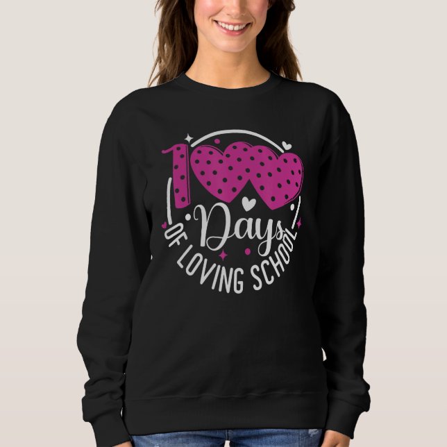Camiseta 100 Days of Loving School Teacher Kids 100th Day H (Frente)