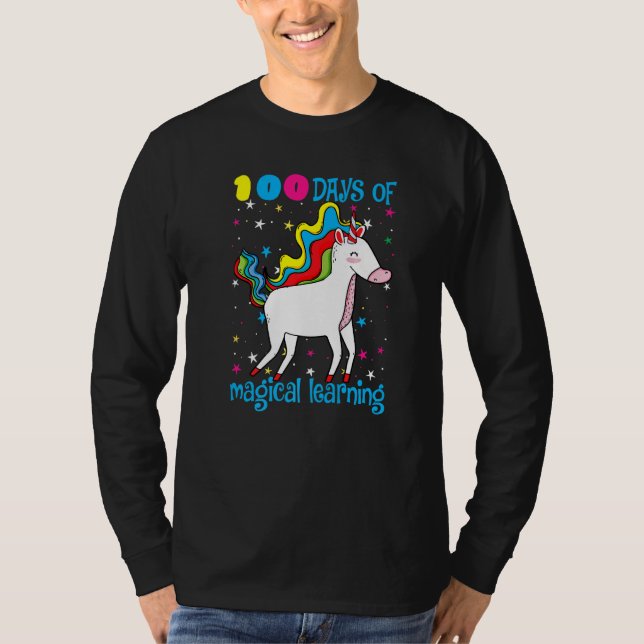 Camiseta 100 Days Of Magical Learning 100th Day Of School U (Frente)