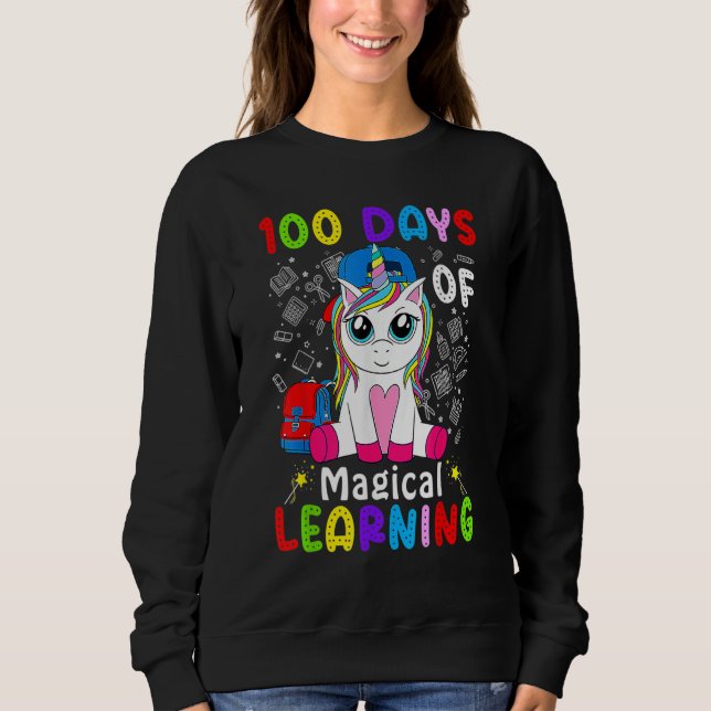 Camiseta 100 Days of Magical Learning School Smarter Dabbin (Frente)
