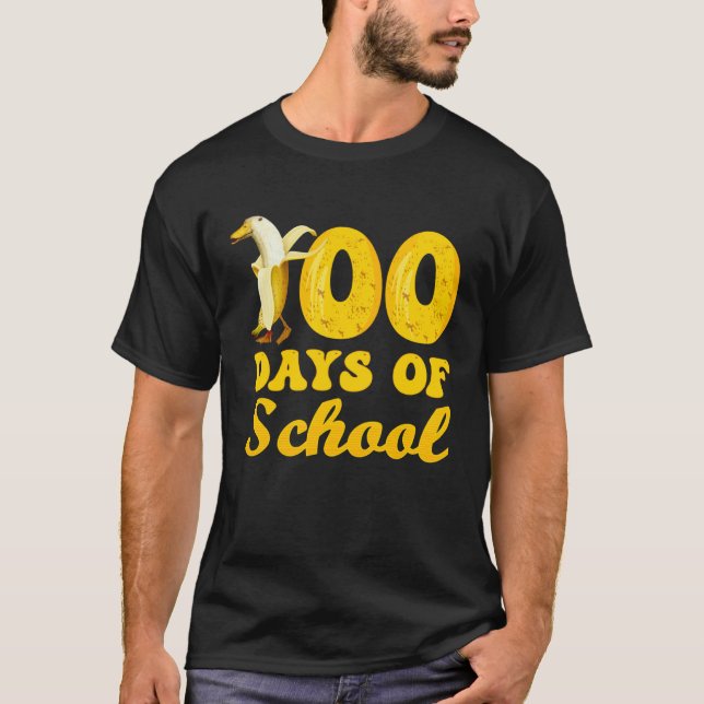 Camiseta 100 Days Of School Banana 100 Days Of School (Frente)