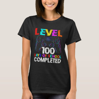 Camiseta 100 Days of School Completed Gamer Boy Level 100 C