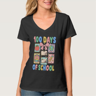 Camiseta 100 Days of School Coquette 100 Days Smarter 100th