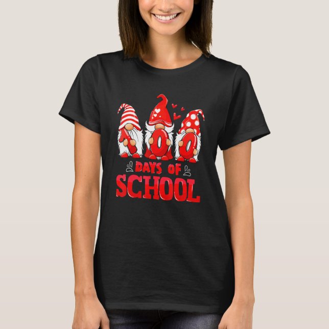Camiseta 100 Days Of School Cute Gnomes Virtual Learning Te (Frente)