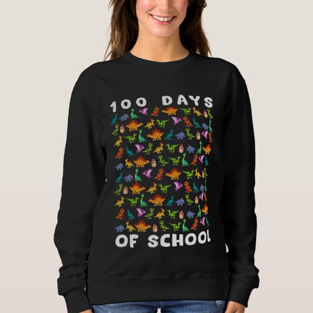 Camiseta 100 Days of School Dinosaurs 100th of School Boys  (Frente)