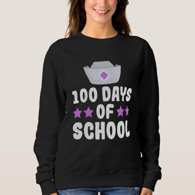 Camiseta 100 days of school for a School nurse (Frente)