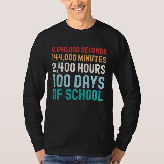 Camiseta 100 Days of School Math (Frente)