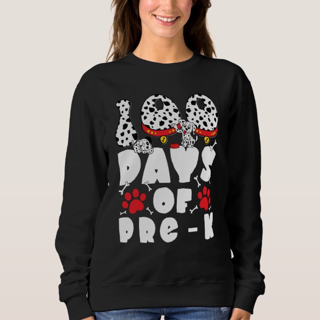 Camiseta 100 Days of School Pre k Dalmatian Dog Kids 100 Da (Frente)