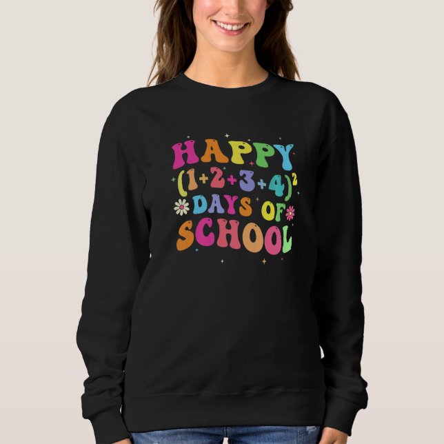 Camiseta 100 Days Of School Shirt Math Equation Middle Scho (Frente)
