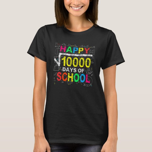 Camiseta 100 Days Of School Shirt Math Teacher Square Root  (Frente)