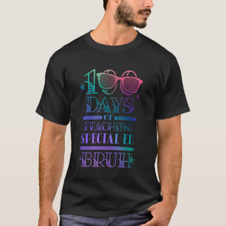 Camiseta 100 Days of School Special Ed Student Teacher 100t