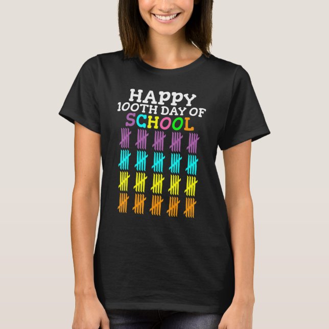 Camiseta 100 Days Of School Student Teacher (Frente)