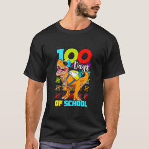 Camiseta 100 Days Of School Tee Dinosaur 100 Days Smarter 1