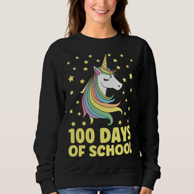 Camiseta 100 Days of School Unicorn Girls Teacher 100th Day (Frente)