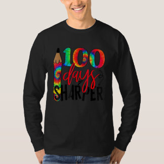 Camiseta 100 Days Sharper Happy 100th Day Of School Tie Dye