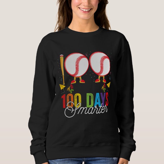 Camiseta 100 days smarter Baseball For Teachers And Kids St (Frente)
