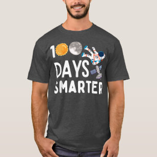 Camiseta 100 Days Smarter Happy 100th Day Of School Moon As
