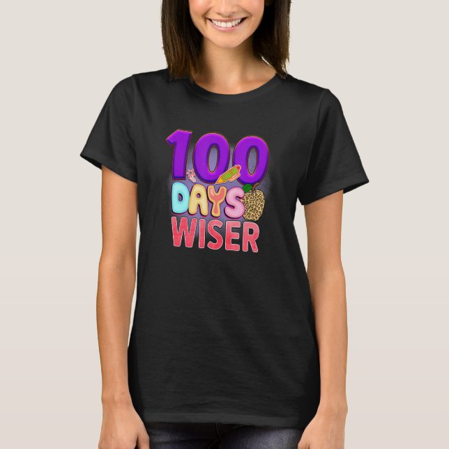 Camiseta 100 Days Wiser  Student Teacher (Frente)
