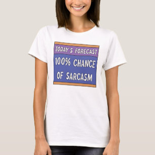 Camiseta 100% de chance de diafragma sarcasmo