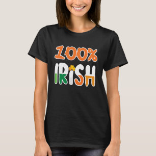 Camiseta 100% de Ruas irlandesas irlandesas, 100%. Dia de P