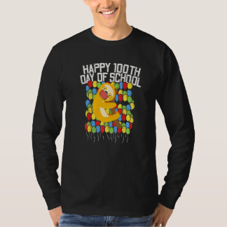 Camiseta 100 Dias Bons De Máscara De Rosto Escolar Virtual 