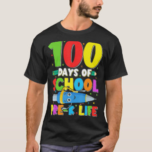 Camiseta 100 Dias Bons De Professores Pré-Escolares