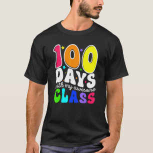 Camiseta 100 Dias Com Minha Turma Incrível 100º Dia de Aula