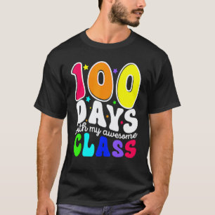 Camiseta 100 Dias Com Minha Turma Incrível 100º Dia de Aula