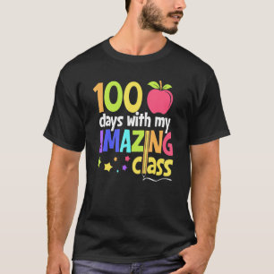 Camiseta 100 Dias Com Minha Turma Incrível Feliz 100º Dia D
