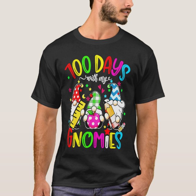 Camiseta 100 Dias Com O Professor De Gnomos Chillin (Frente)
