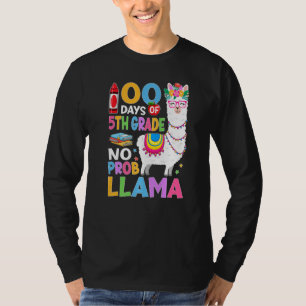 Camiseta 100 Dias da 5ª Série Sem Problema Meninas do 100º