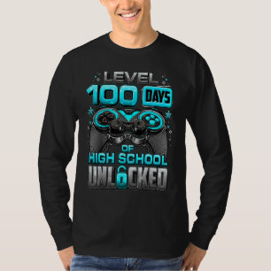 Camiseta 100 Dias Da Escola Nível De Escola Secundária Desb
