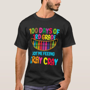 Camiseta 100 Dias De 3º Grau Me Fez Sentir Cray Cray