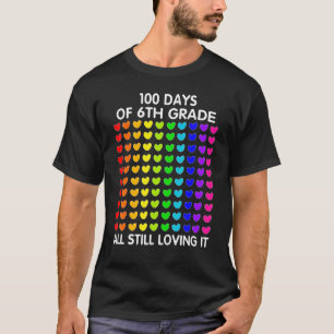Camiseta 100 dias de 6 e ainda o amando Corações 1