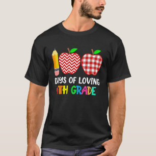 Camiseta 100 Dias de Amar o 100º Dia de Aula da 4ª Série F