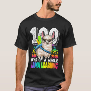Camiseta 100 dias de aprendizado completo no Lama 100 dias