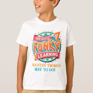 Camiseta 100 dias de aprendizado engraçado: Design personal
