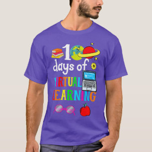 Camiseta 100 Dias De Aprendizado Virtual Escolar Home Onlin