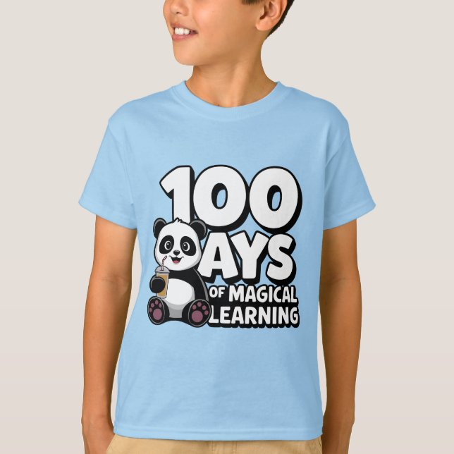 Camiseta 100 Dias De Aprendizagem Mágica (Frente)