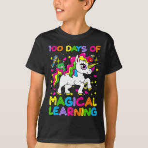 Camiseta 100 dias de aprendizagem mágica 100º dia da escola