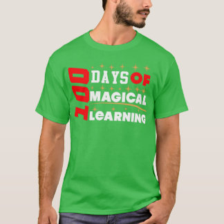 Camiseta 100 dias de aprendizagem mágica 5
