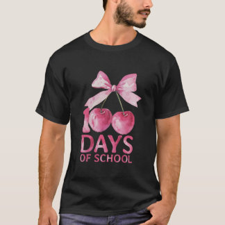 Camiseta 100 dias de Arco 100 de Coqueteira Cute da Escola