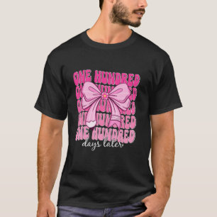 Camiseta 100 dias de Arco Coquette de 100 dias de meninas e