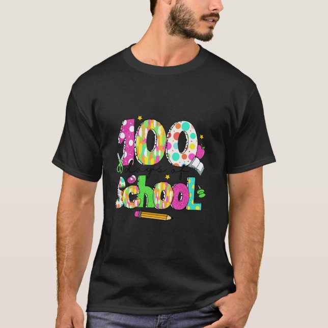 Camiseta 100 dias de Arco de Coquete Escolar 100º Dia da Es (Frente)