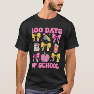Camiseta 100 Dias De Arco De Coquete Escolar 100º Dia Da Es