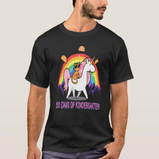 Camiseta 100 Dias De Arco-íris De Gatinho Do Jardim De Infâ