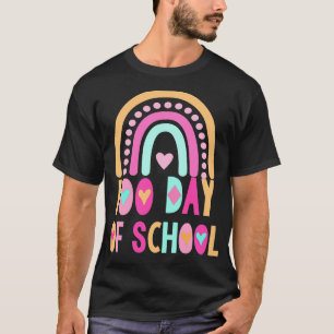 Camiseta 100 Dias De Arco-Íris Escolar